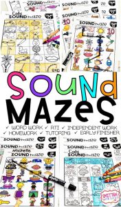 Sound Mazes Phonics Activities