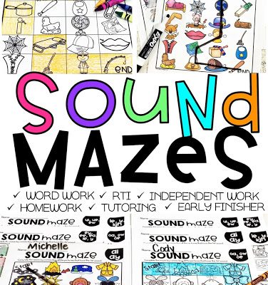 Sound Mazes Phonics Activities