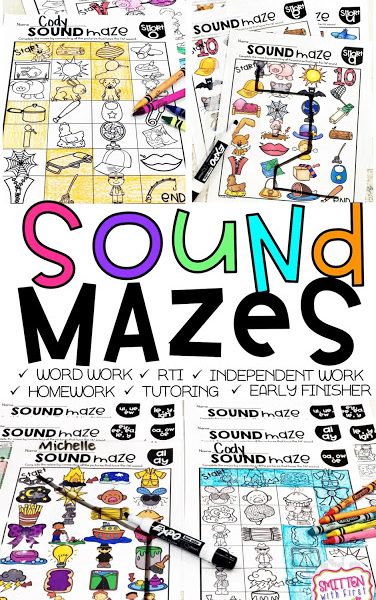 Sound Mazes Phonics Activities