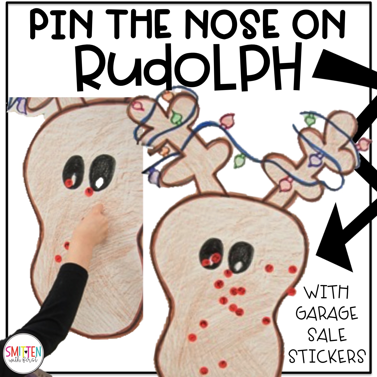 Pin the Nose on Rudolph Game