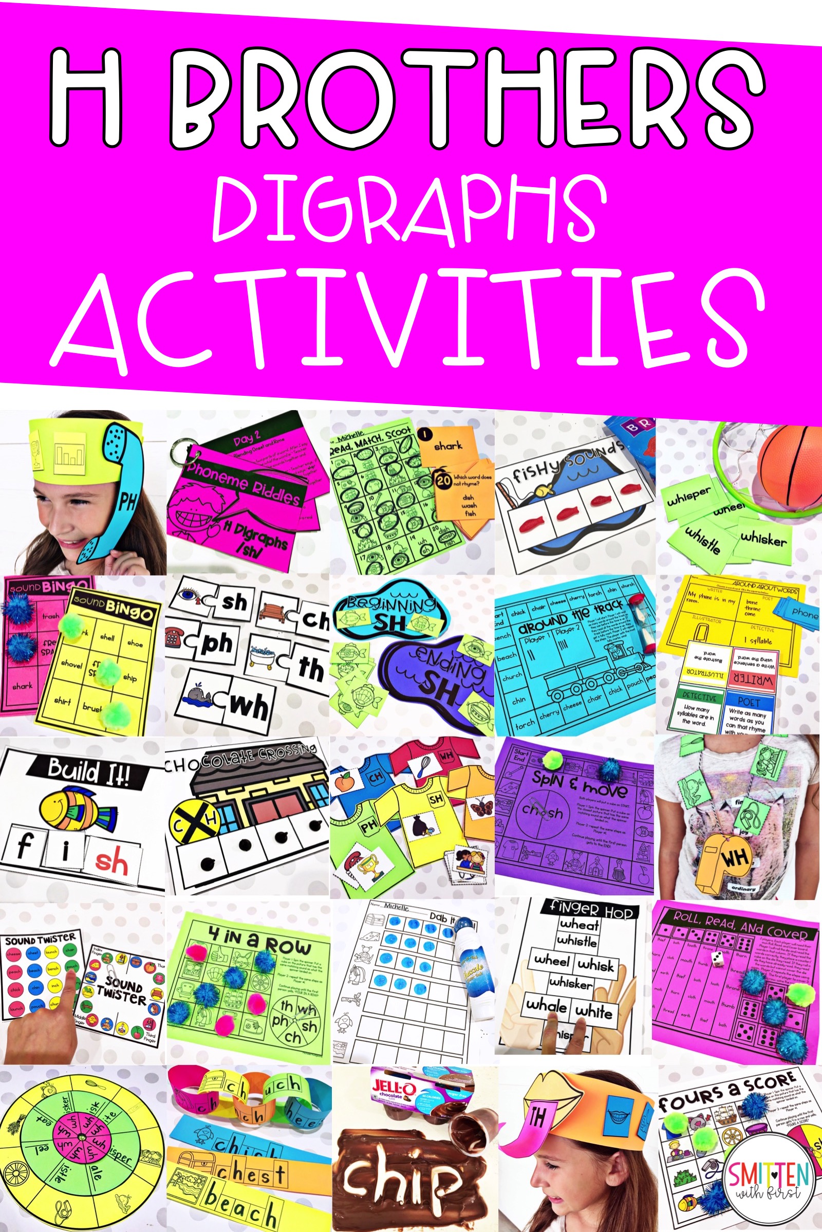 H Digraph Brothers phonics activities and games