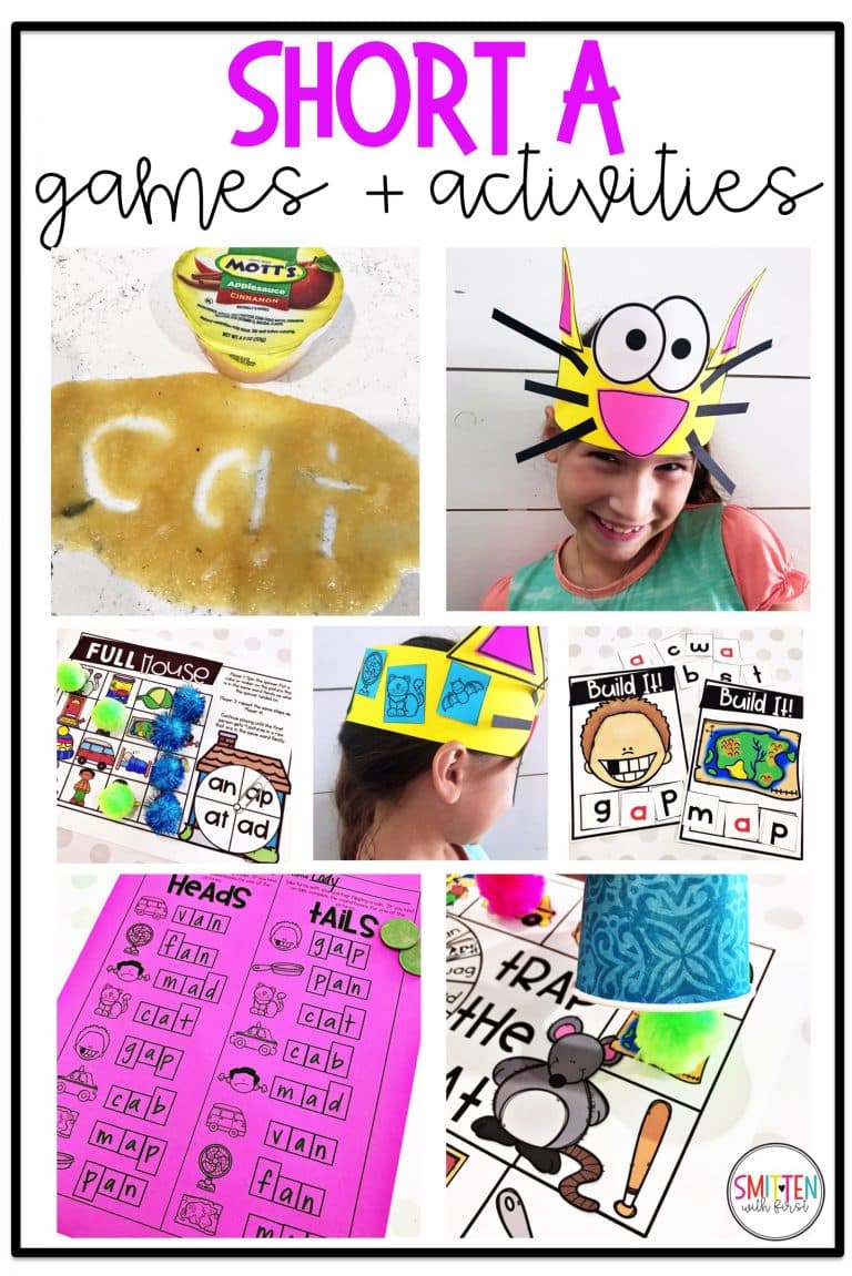 Short vowel a phonics activities and games