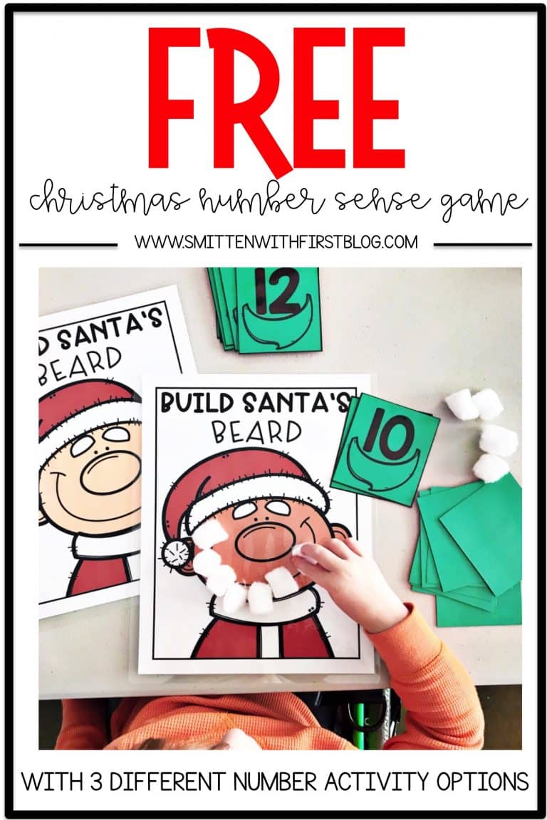 Free Christmas Number Sense Game