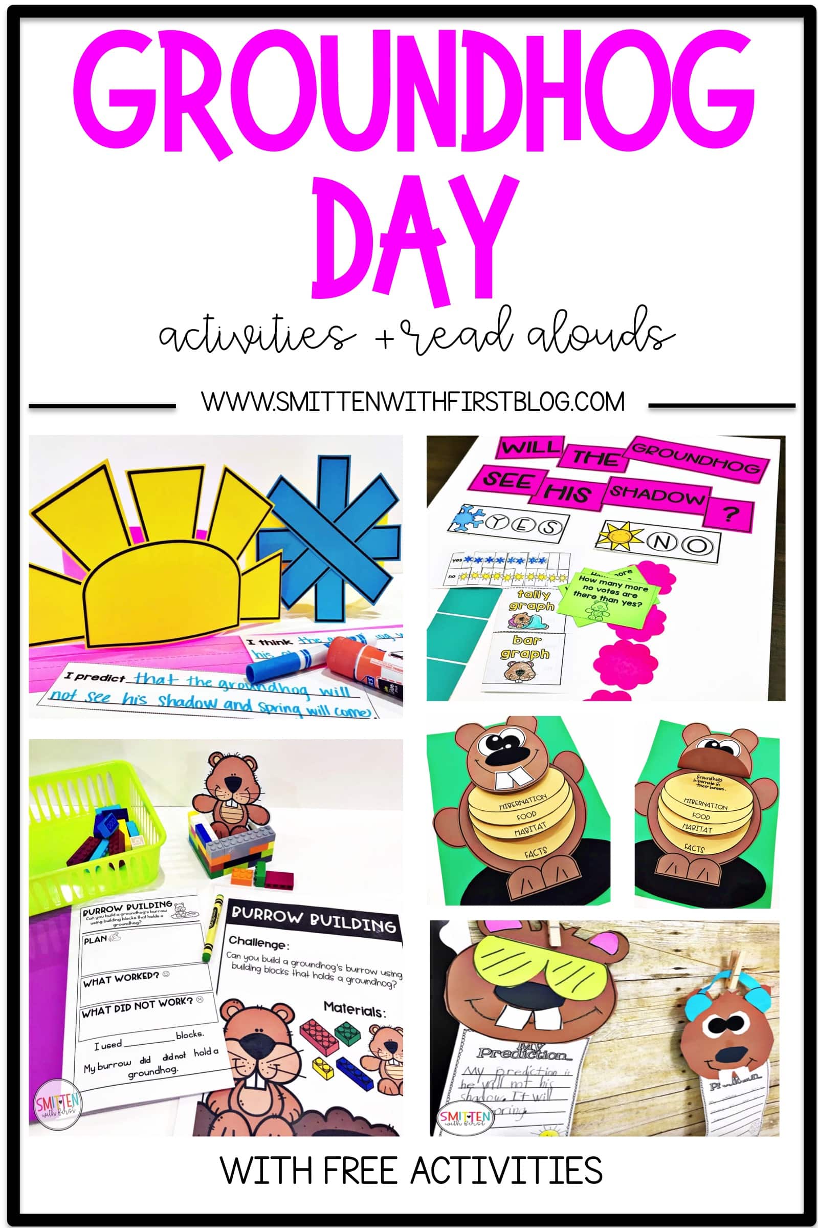 Groundhog Day activities and read alouds