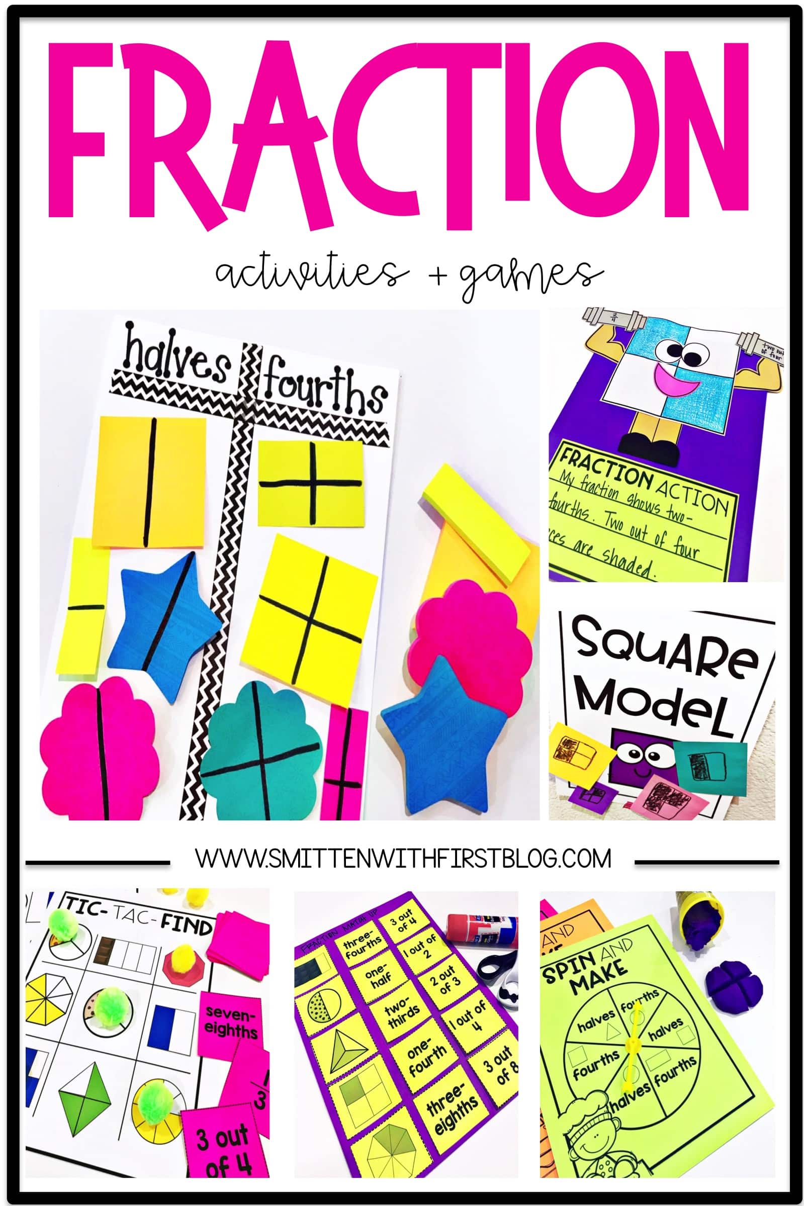 Fraction activities and games