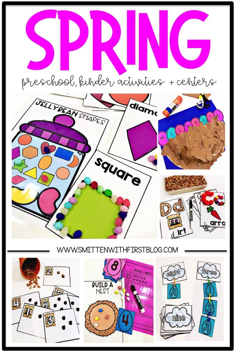 Spring activities for prek, preschool, and kindergarten