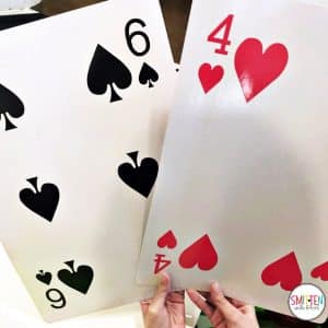 Check out these fun playing cards games for math that include free printables.