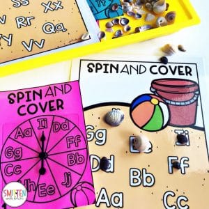 Easy prep summer centers and activities for preschool, prek, and kindergarten that include literacy, math, sight words, colors, and fine motor activities.