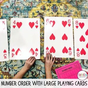 Check out these fun playing cards games for math that include free printables.