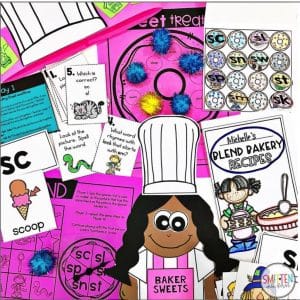 Fun and engaging S Blends games and activities for first grade and 2nd grade. S blends lesson plans are included as well as phonemic awareness and phonological awareness activities for s blends.