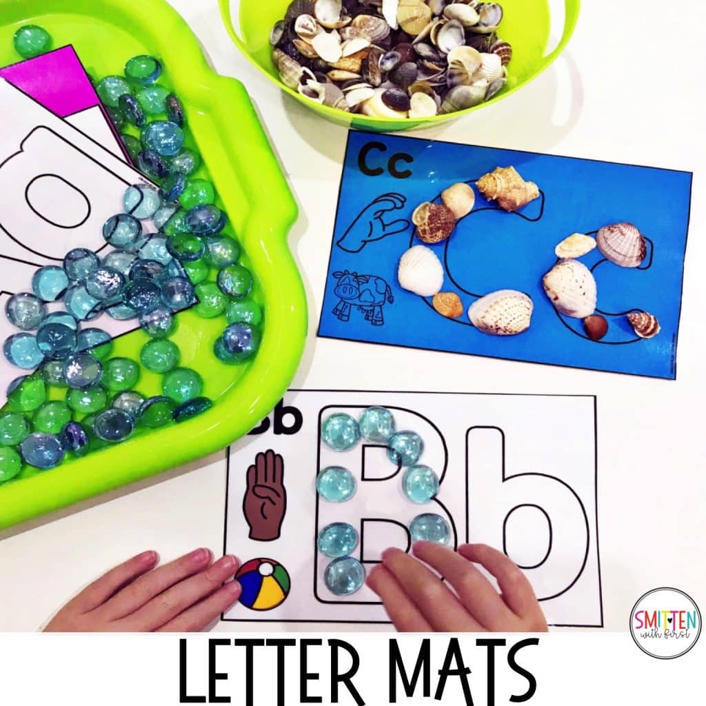 Fine Motor Letter and Number Mats for Preschool, PreK, and Kindergarten