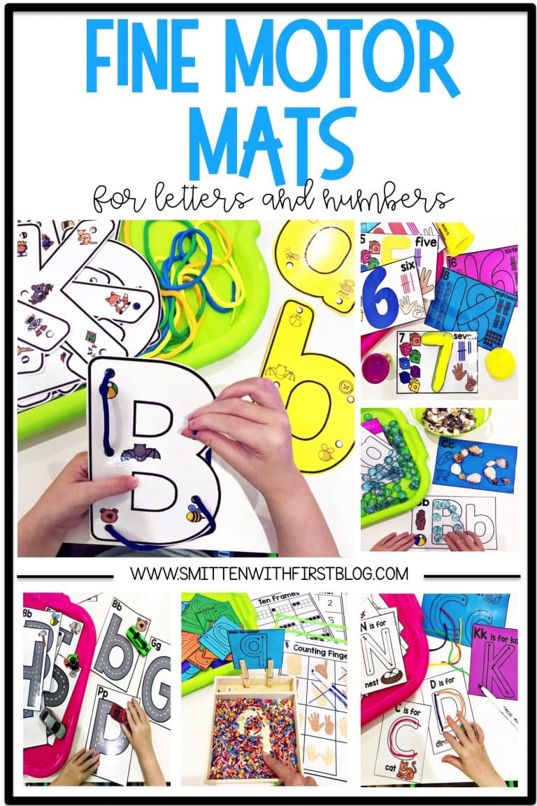 Fine Motor Letter and Number Mats
