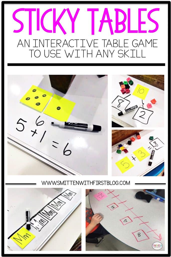 Sticky Tables Classroom Game