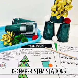 December Holiday STEM activities kindergarten 1st grade