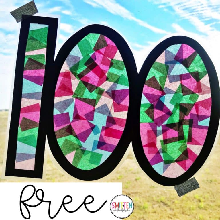 100th Day Activities for Kindergarten, 1st grade, and 2nd grade