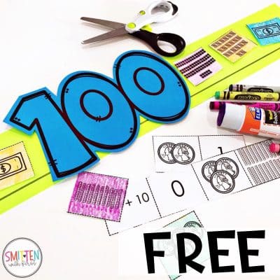 100th Day Activities for Kindergarten, 1st grade, and 2nd grade