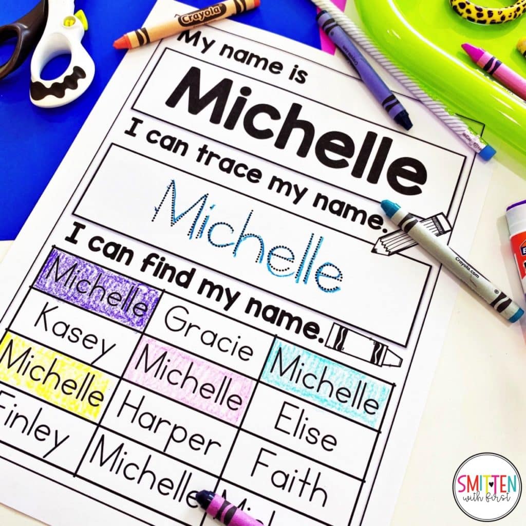 Editable Name Worksheets to practice reading, tracing, and writing names