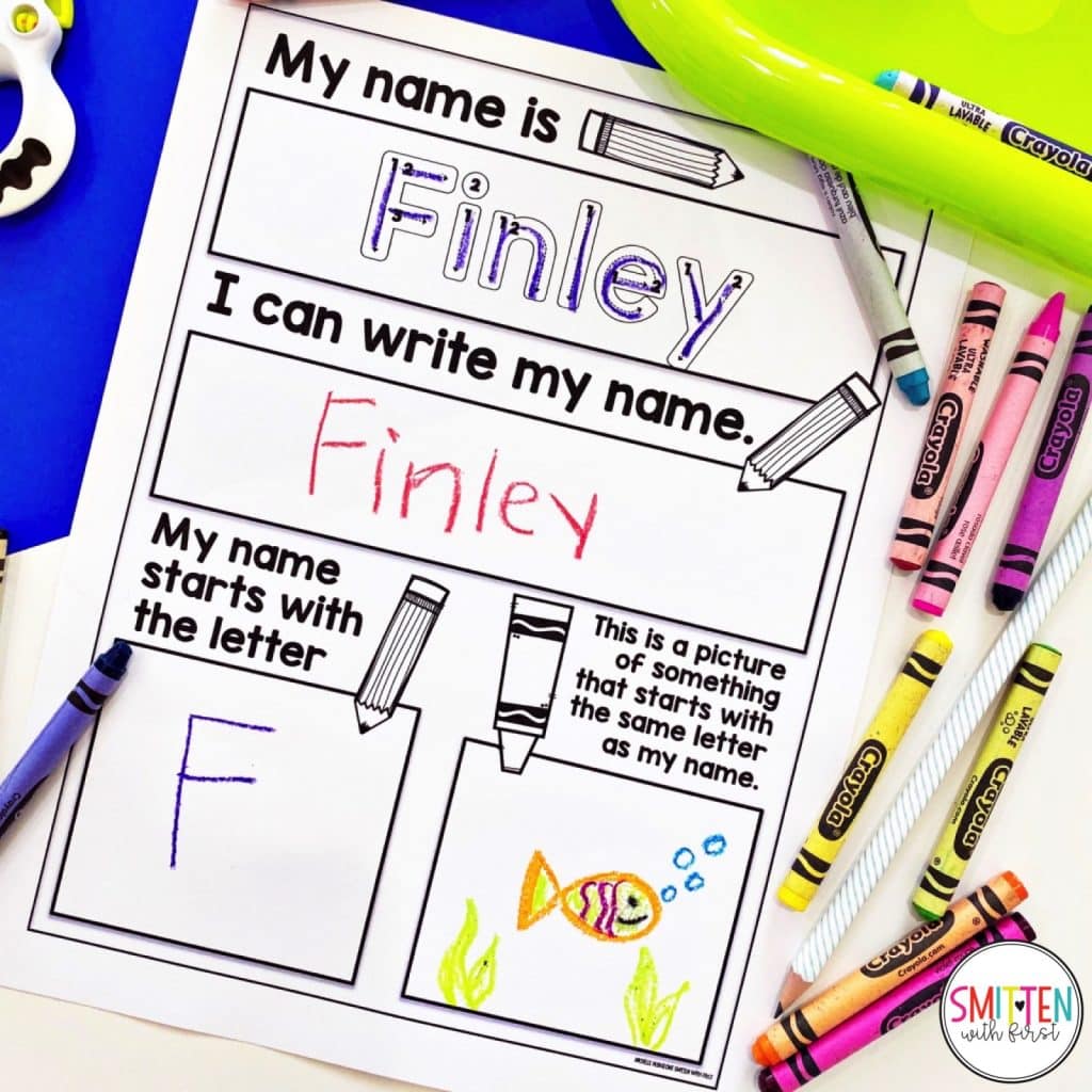 Editable Name Worksheets to practice reading, tracing, and writing names