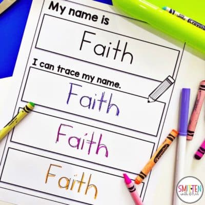 Editable Name Worksheets to practice reading, tracing, and writing names