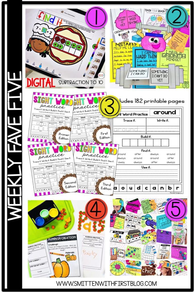 Weekly Recap, September Activities and free number to 20 activities