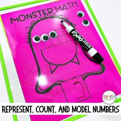 Free Monster Math Activity For Counting, Representing, Modeling Numbers