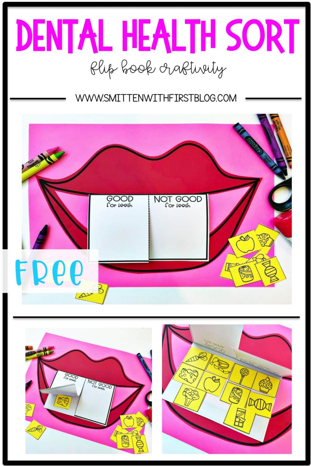 free-dental-health-activity-sort-craft-preschool-kindergarten-1st-grade ...