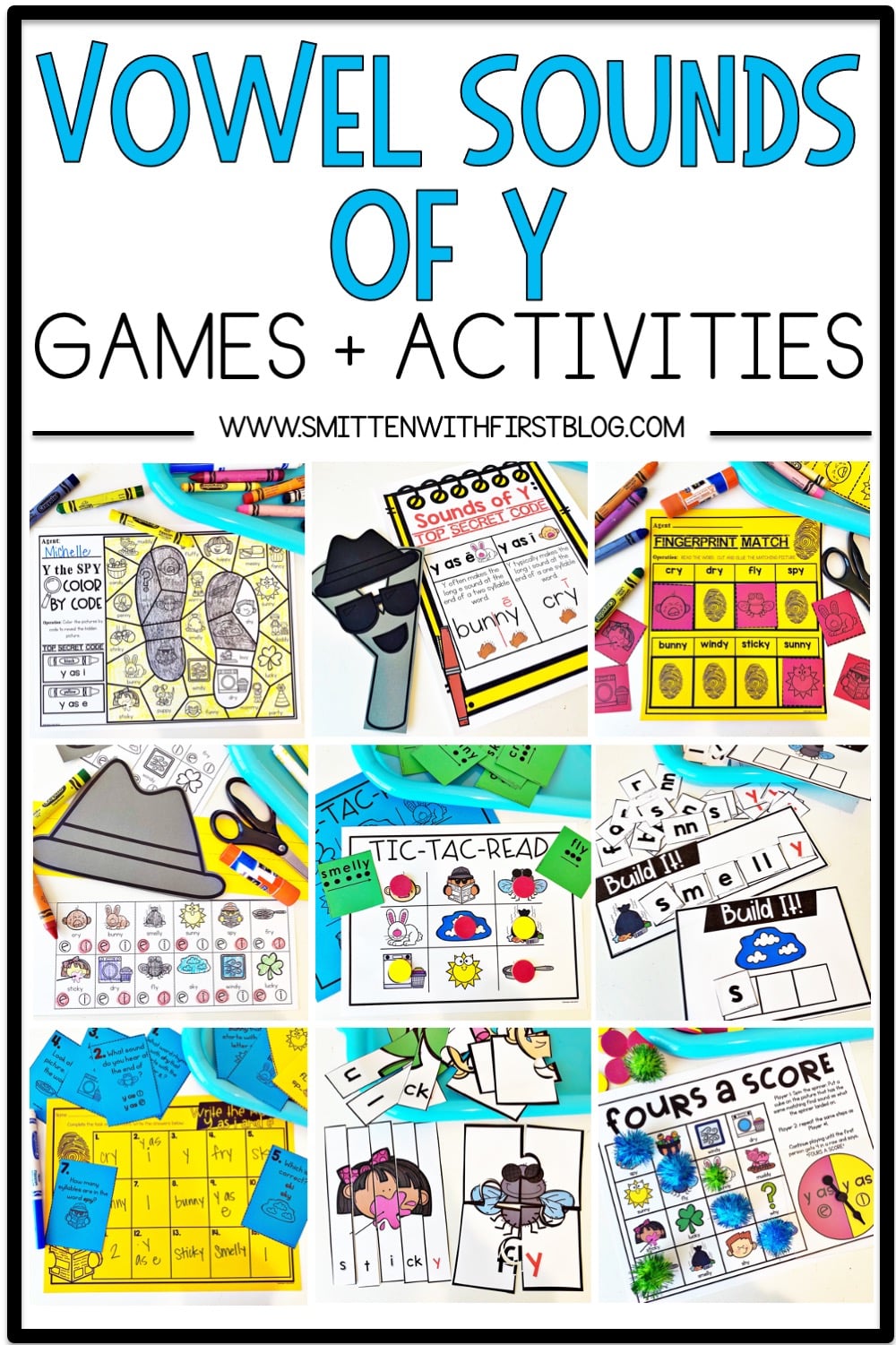 Vowel Sounds of Y Games and Activities