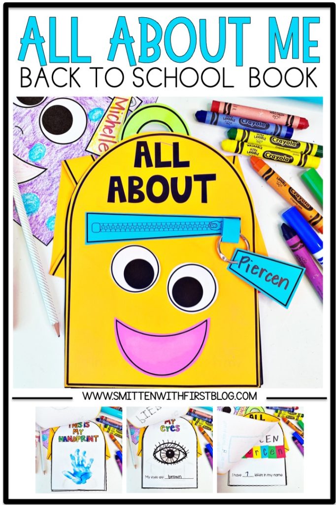 All About Me Activities for Back to School Preschool Kindergarten 1st 2nd grade