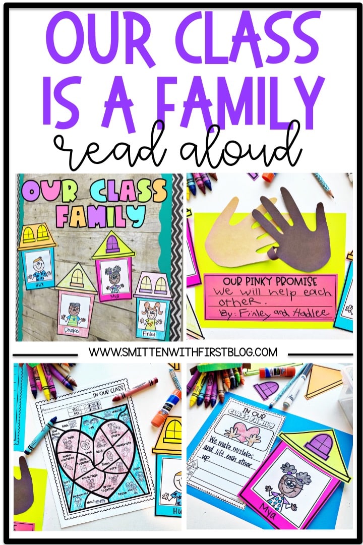 Our Class is a Family Back to School read aloud activities