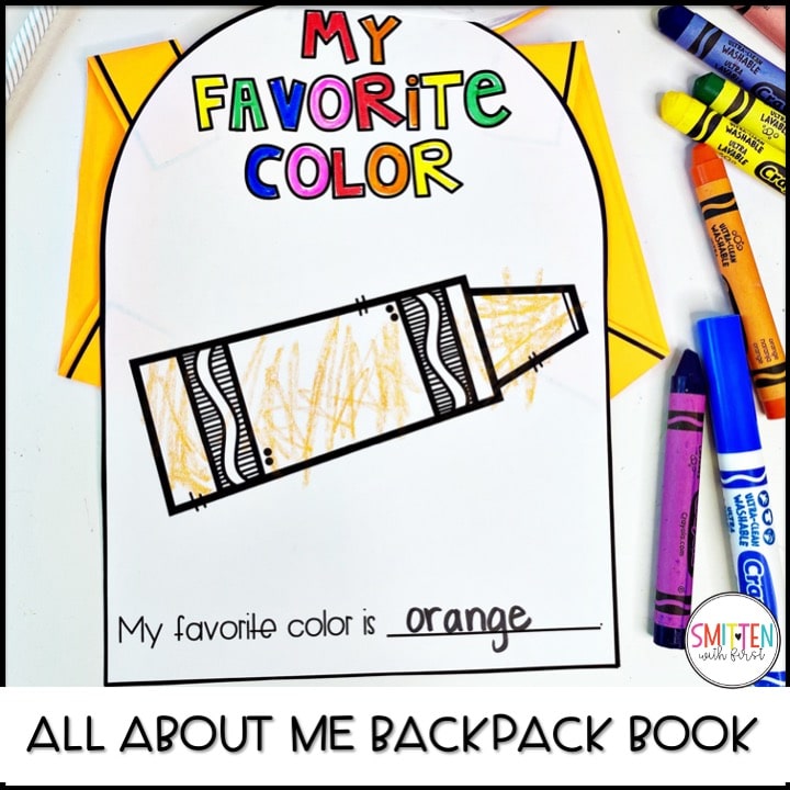 All About Me Activities for Back to School Preschool Kindergarten 1st 2nd grade