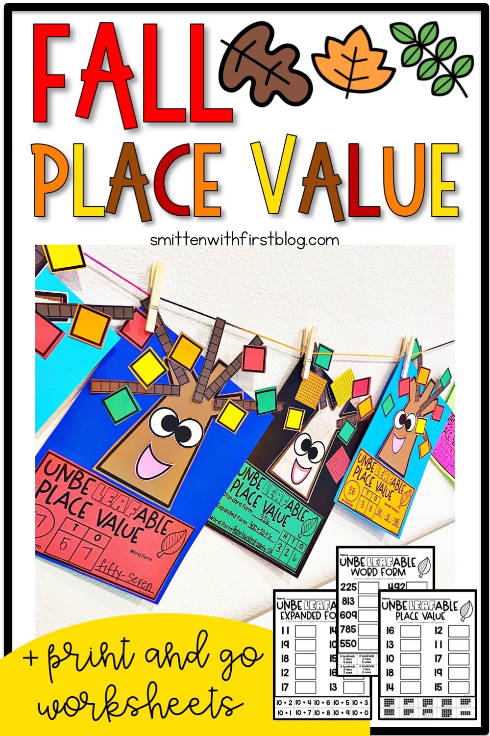 Fall Place Value Activities