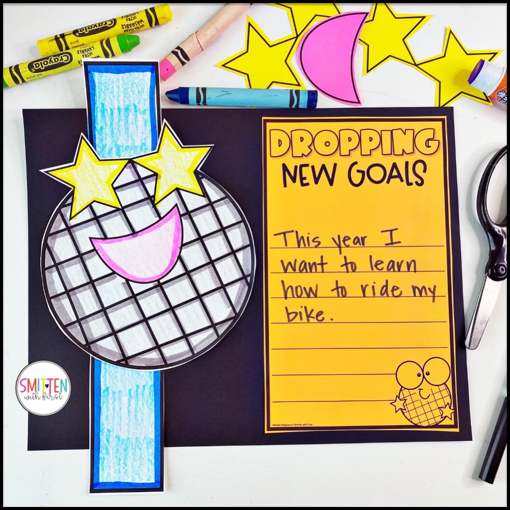 new year writing craft preschool prek kindergarten 1st grade 2nd grade