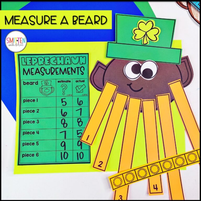 St Patricks Day Math Measurement Activity 1st Grade 2nd