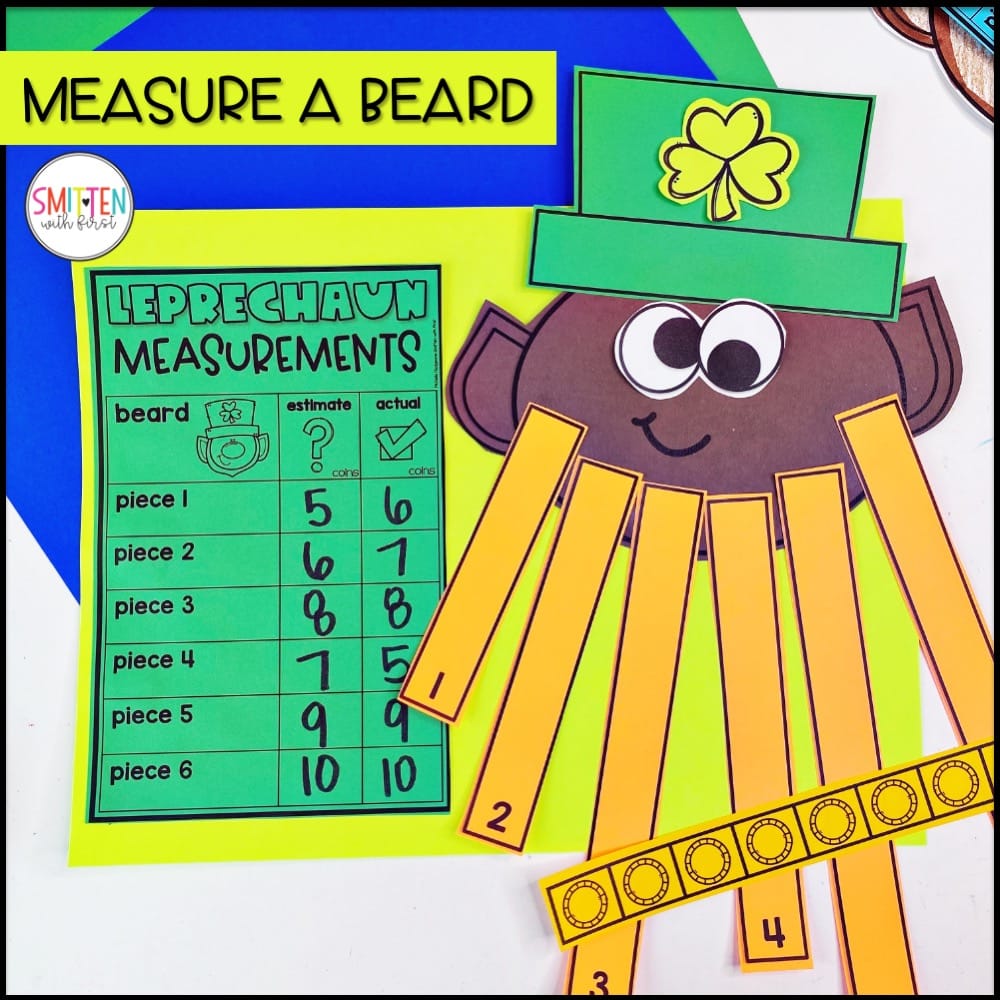 St Patricks Day math measurement activity