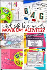 end of year movie day activities