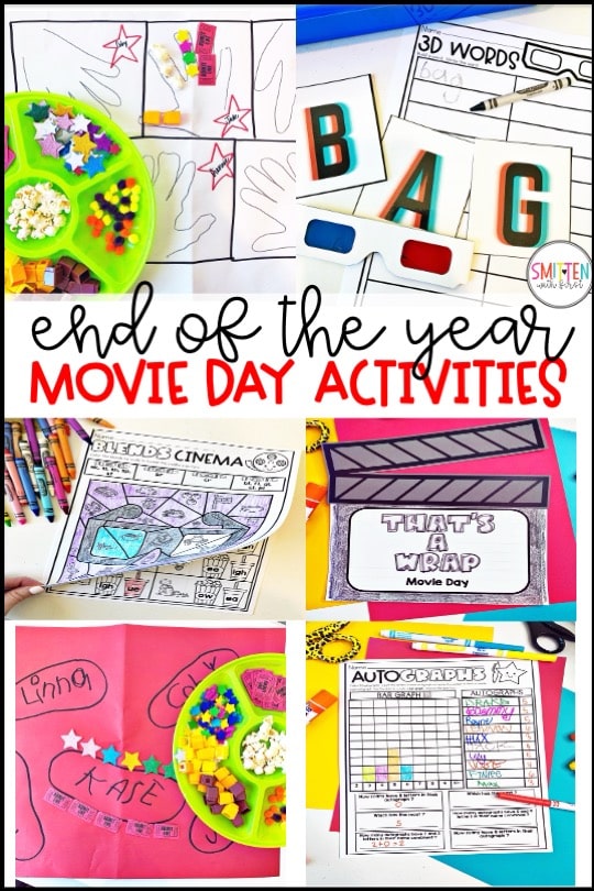 end of year movie day activities