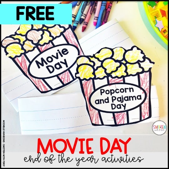 end of year movie day activities