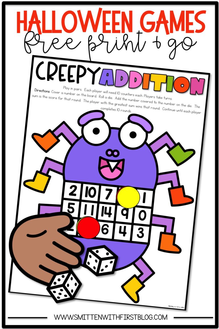 FREE Halloween Math Games