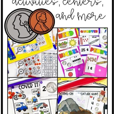 identify and Count Coins Activities Centers Worksheets Kindergarten 1st Grade 2nd Grade