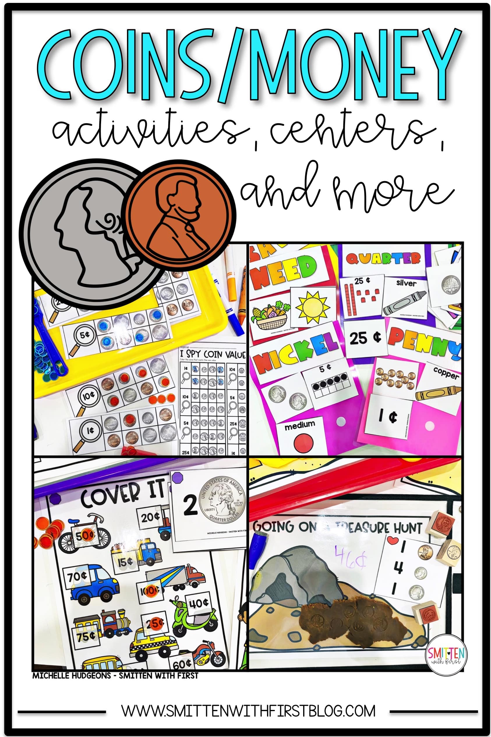Coins Activities Centers for Kindergarten 1st Grade 2nd Grade