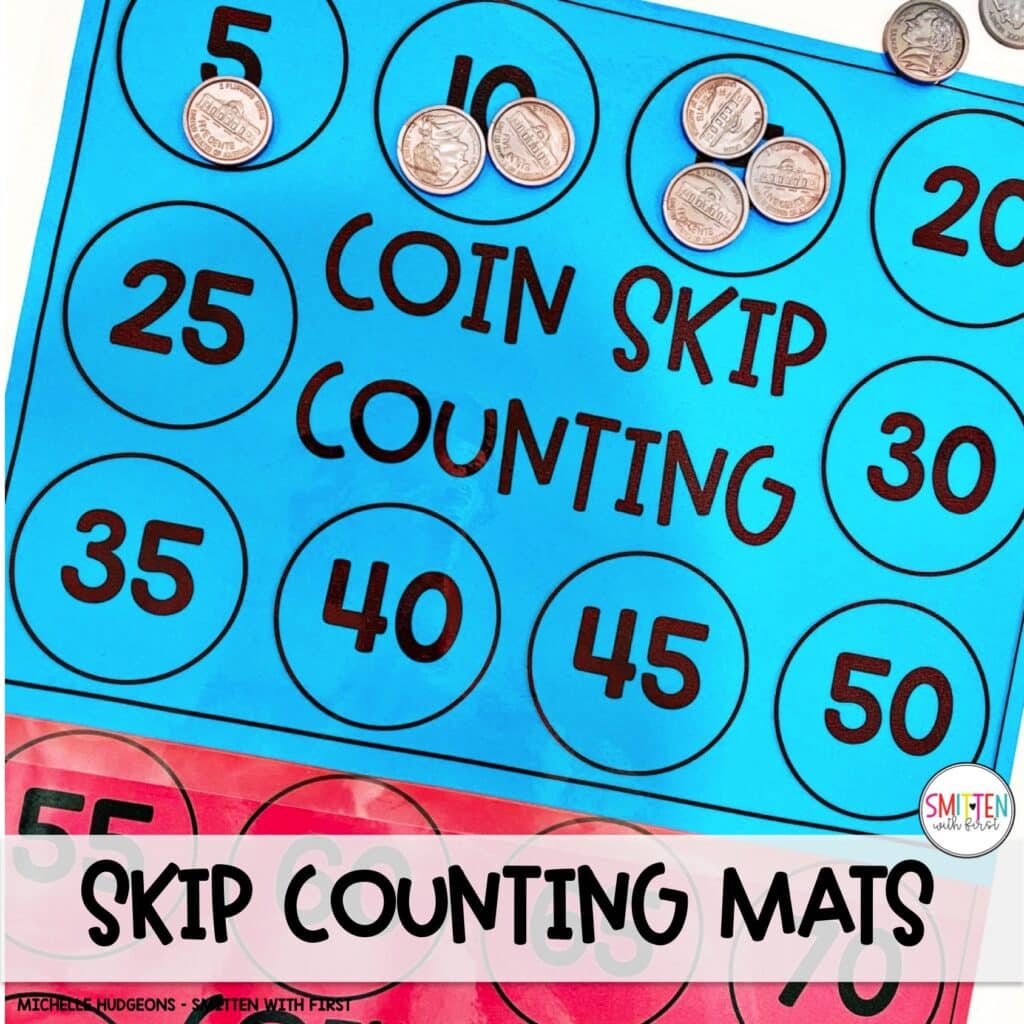 Identify and Count Coins Activities Centers Worksheets Kindergarten 1st Grade 2nd Grade Coin Skip Counting