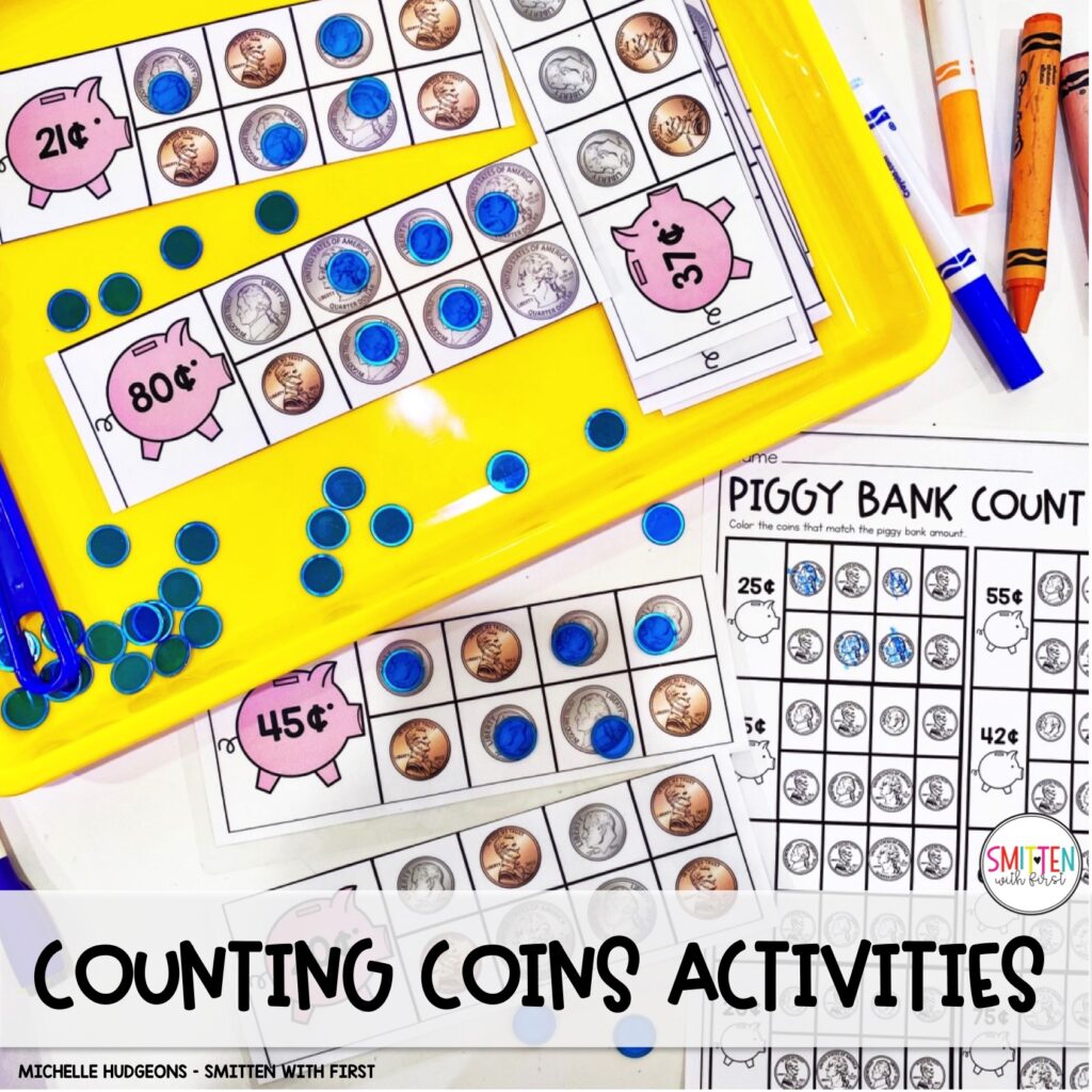 Coin Activities Centers for Kindergarten 1st Grade 2nd Grade