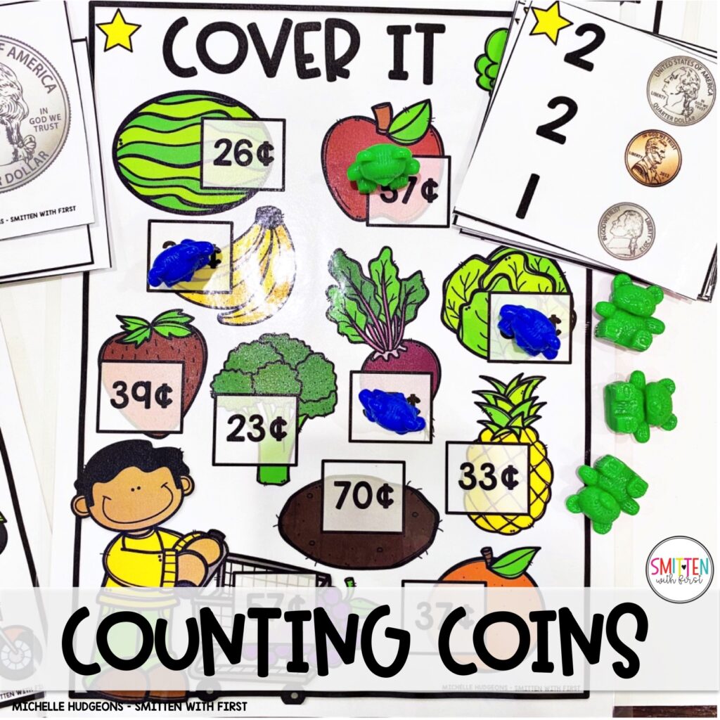 Identify and Count Coins Activities Centers Worksheets Kindergarten 1st Grade 2nd Grade