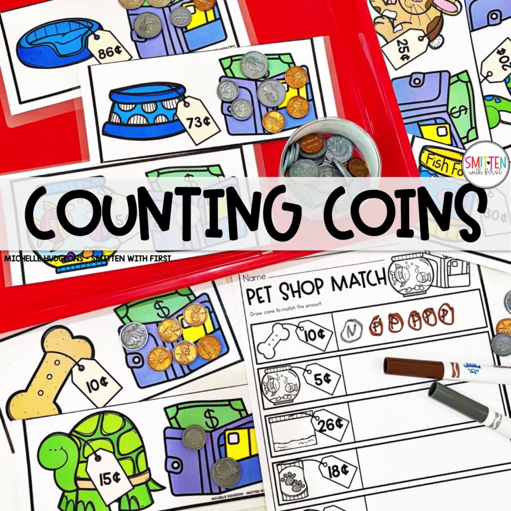 Coin Activities Centers for Kindergarten 1st Grade 2nd Grade