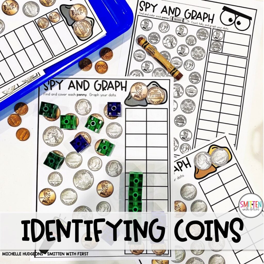 dentify and Count Coins Activities Centers Worksheets Kindergarten 1st Grade 2nd Grade