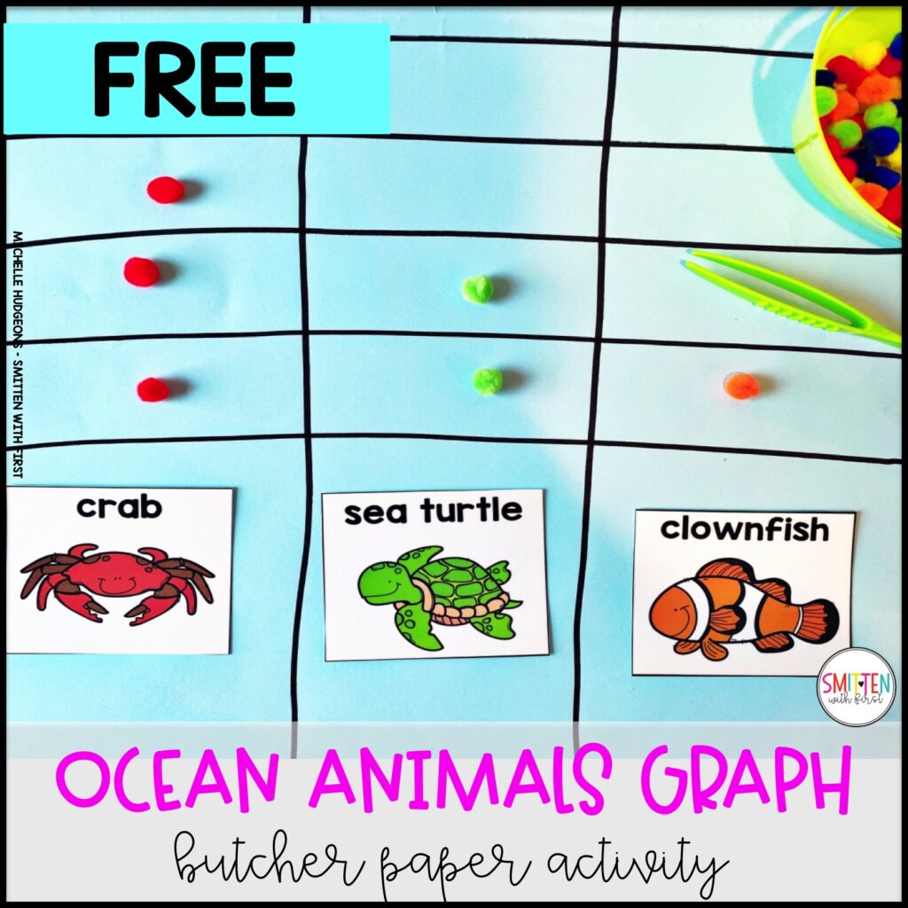 ocean end of year activities ocean animals graph kindergarten 1st grade 2nd grade
