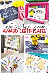 EDITABLE AUTOFILL end of school year awards for kids, kindergarten, 1st grade, 2nd grade