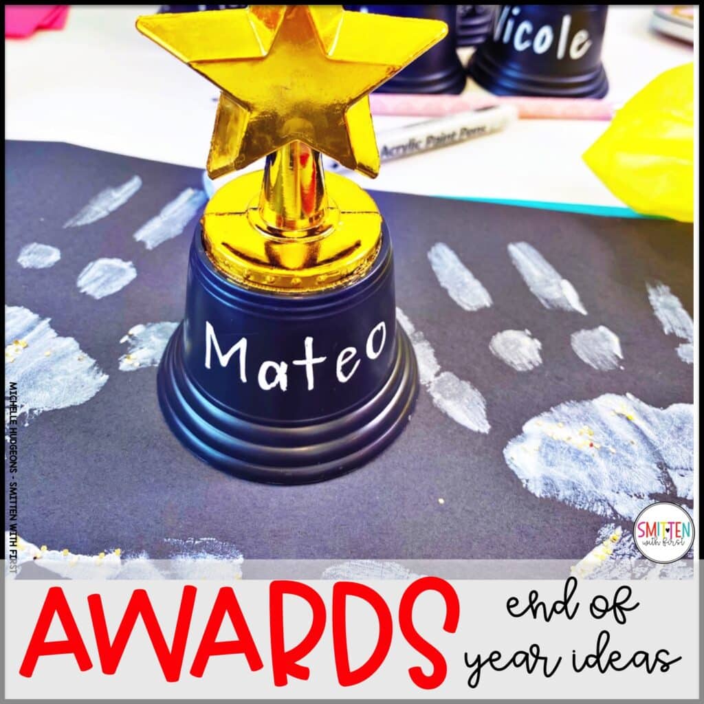 editable autofill end of year awards for kindergarten, 1st Grade, 2nd Grade