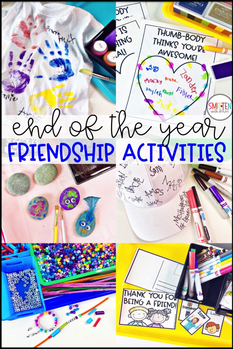 End of Year Friendship Activities - Smitten with First