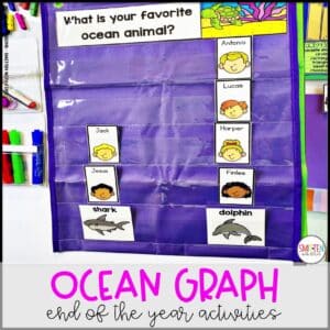 ocean end of year activities ocean animals graph kindergarten 1st grade 2nd grade